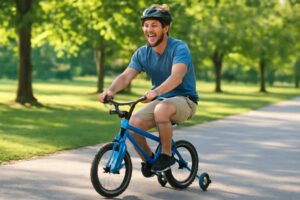 大人用自転車補助輪で安全走行！初心者でも簡単に装着できる選び方